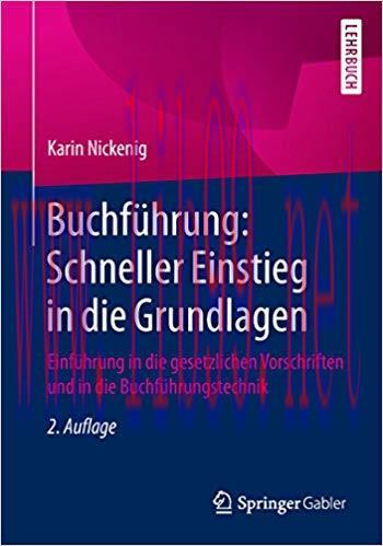 (PDF)Buchführung: Schneller Einstieg in die Grundlagen: Einführung in die gesetzlichen Vorschri...