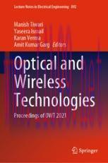 [PDF]Optical and Wireless Technologies: Proceedings of OWT 2021