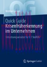 [PDF]Quick Guide Krisenfrüherkennung im Unternehmen: Umsetzungsansätze für § 1 StaRUG