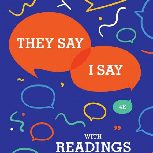 They Say I Say The Moves That Matter in Academic Writing 4th - Cathy Birkenstein & Russel Durst...
