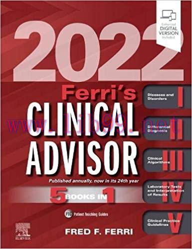 [PDF]Ferri’s Clinical Advisor 2022 1st Edition