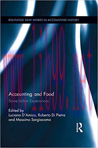 (PDF)Accounting and Food: Some Italian Experiences (Routledge New Works in Accounting History B...