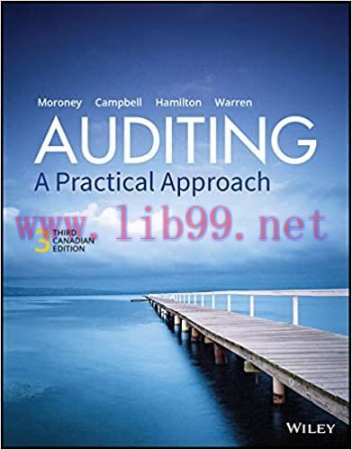 Solution Manual for Auditing: A Practical Approach 3rd Canadian Edition by Robyn Moroney