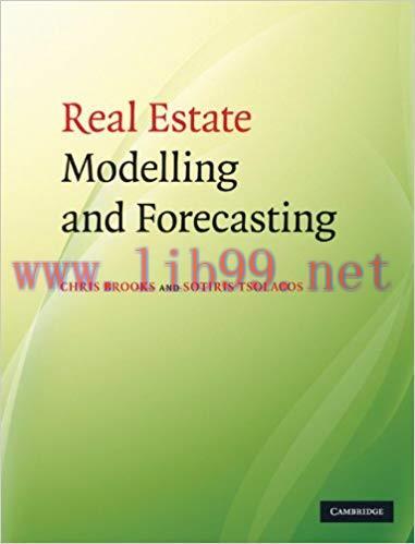 (PDF)Real Estate Modelling and Forecasting 1st Edition