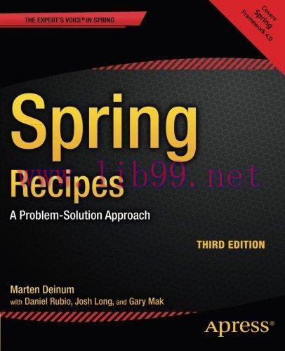 [FOX-Ebook]Spring Recipes: A Problem-Solution Approach, 3rd Edition