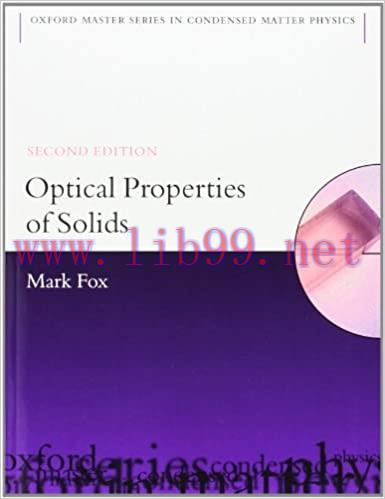 (PDF)Optical Properties of Solids (Oxford Master Series in Physics, 3)