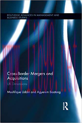 (PDF)Cross-Border Mergers and Acquisitions: UK Dimensions (Routledge Advances in Management and...