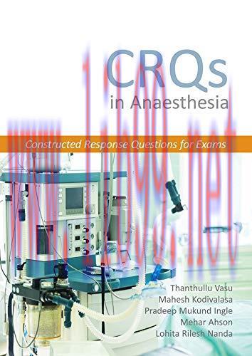 [AME]CRQs in Anaesthesia – Constructed Response Questions for Exams (Original PDF)