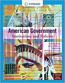 (PDF)American Government: Institutions and Policies, Enhanced (MindTap Course List)