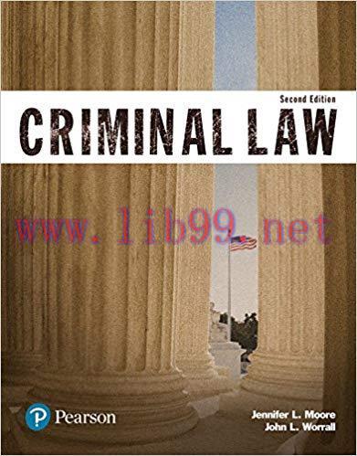 Criminal Law 2nd Edition by Jennifer L. Moore 课本