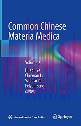 [AME]Common Chinese Materia Medica: Volume 2 (Original PDF)