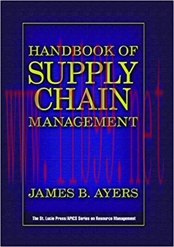 (PDF)Handbook of Supply Chain Management (Resource Management) 1st Edition