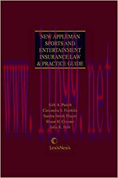 (PDF)New Appleman Sports and Entertainment Insurance Law & Practice Guide