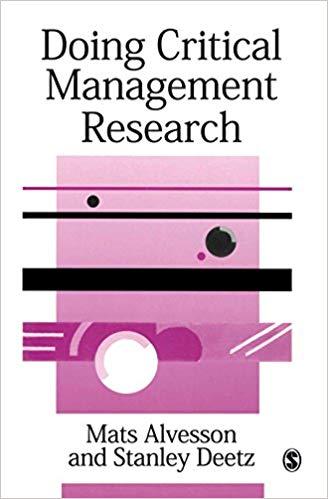 (PDF)Doing Critical Management Research (SAGE series in Management Research) 1st Edition