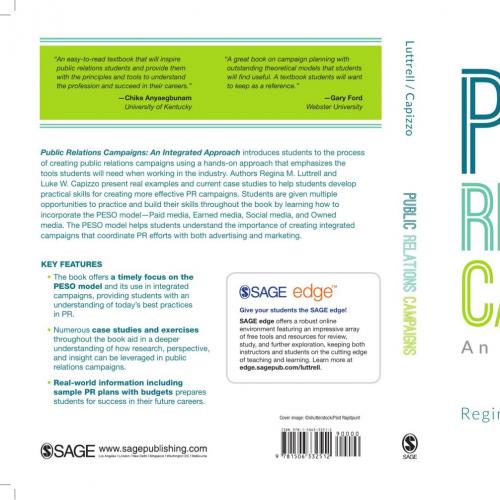 Public Relations Campaigns An Integrated Approach 1st Regina M. Luttrell
