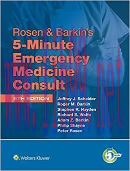 (PDF)Rosen & Barkin’s 5-Minute Emergency Medicine Consult (The 5-Minute Consult Series) 5th Edi...