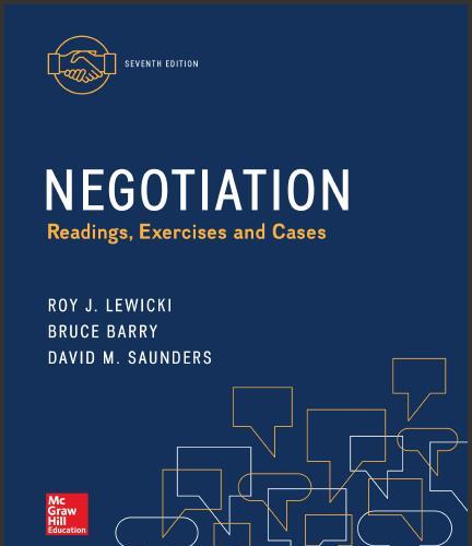 (Test Bank)Negotiation 7th Edition by Lewicki.zip