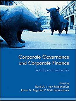 (PDF)Corporate Governance and Corporate Finance A European Perspective 1st Edition