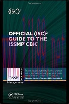 (PDF)Official (ISC)2® Guide to the ISSMP® CBK® ((ISC)2 Press) 1st Edition