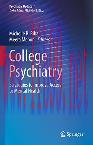 [AME]College Psychiatry: Strategies to Improve Access to Mental Health (Psychiatry Update_, 1) ...