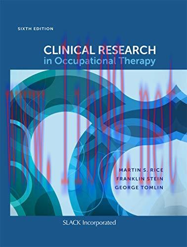 [AME]Clinical Research in Occupational Therapy, Sixth Edition