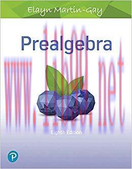 (PDF)Prealgebra (What’s New in Developmental Math) 8th Edition