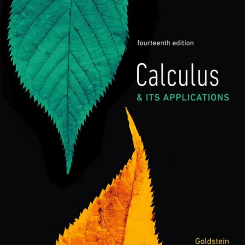 Calculus & Its Applications 14th Edition. Goldstein - Larry J. Goldstein, David C. Lay, David I...
