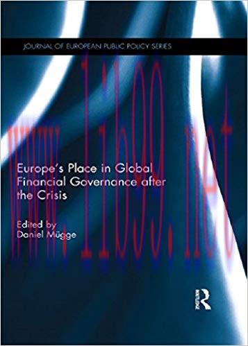 (PDF)Europe’s Place in Global Financial Governance after the Crisis (Journal of European Public...