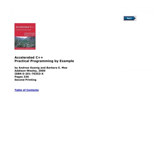 Accelerated C__ Practical Programming by Example