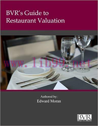 (PDF)BVR’s Guide to Restaurant Valuation First Edition