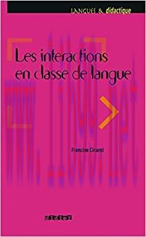 (PDF)Les intéractions dans l’enseignement des langues – Ebook (Les interactions dans l’enseigne...