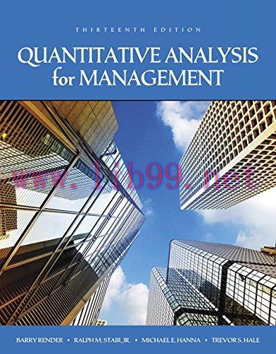 [FOX-Ebook]Quantitative Analysis for Management, 13th Edition