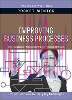 Improving Business Processes (Pocket Mentor) 1st Edition,