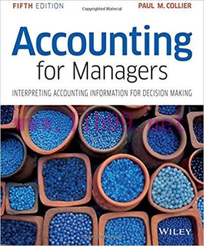 [EPUB]Accounting for Managers: Interpreting Accounting Information for Decision Making, 5th Edi...