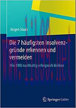 (PDF)Die 7 häufigsten Insolvenzgründe erkennen und vermeiden: Wie KMU nachhaltig erfolgreich bl...