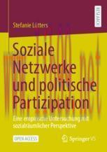 [PDF]Soziale Netzwerke und politische Partizipation: Eine empirische Untersuchung mit sozialräu...