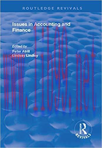(PDF)Issues in Accounting and Finance (Routledge Revivals) 1st Edition