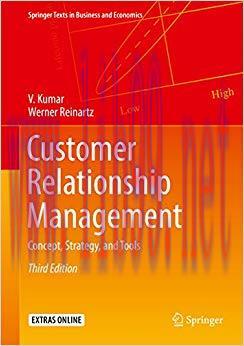 (PDF)Customer Relationship Management: Concept, Strategy, and Tools (Springer Texts in Business...