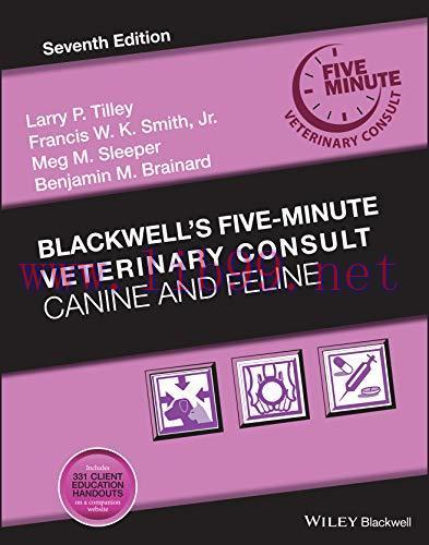 [AME]Blackwell's Five-Minute Veterinary Consult: Canine and Feline, 7th Edition (Original PDF)