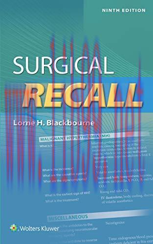 [AME]Surgical Recal (Recall Series), 9ed (ePub+Converted PDF)