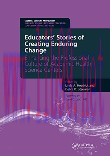 [AME]Educators’ Stories of Creating Enduring Change – Enhancing the Professional Culture of Aca...