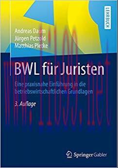 (PDF)BWL für Juristen: Eine praxisnahe Einführung in die betriebswirtschaftlichen Grundlagen (G...