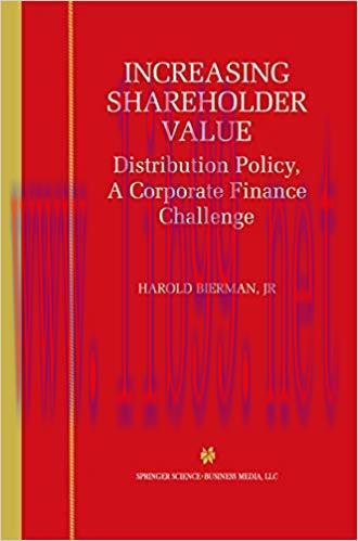 (PDF)Increasing Shareholder Value: Distribution Policy, A Corporate Finance Challenge 2001 Edit...