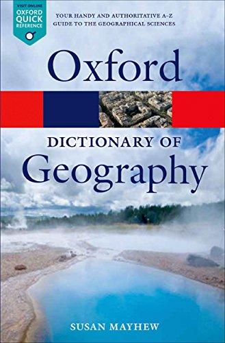 (PDF)A Dictionary of Geography (Oxford Quick Reference)