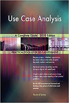 (PDF)Use Case Analysis A Complete Guide – 2020 Edition