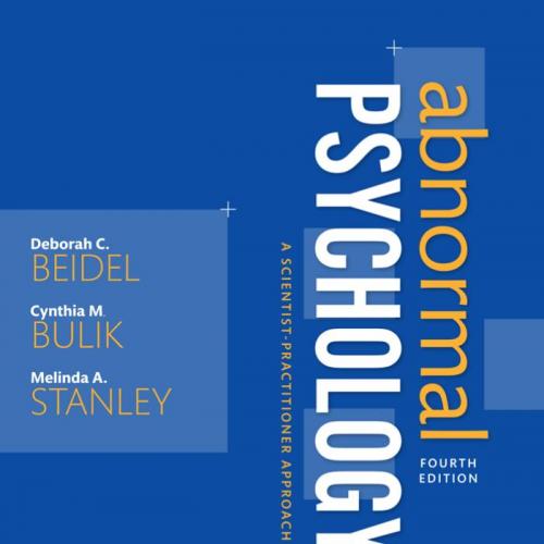 Abnormal psychology a scientist practitioner approach 4th - Wei Zhi