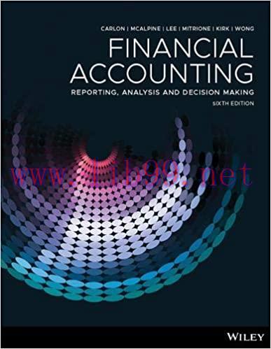 Solution Manual for Financial Accounting: Reporting, Analysis and Decision Making, 6th Edition ...