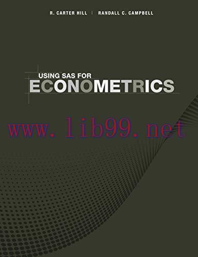 [FOX-Ebook]Using SAS for Econometrics, 4th Edition