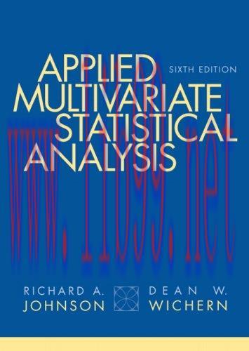 [FOX-Ebook]Applied Multivariate Statistical Analysis, 6th International Edition