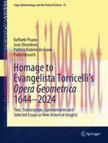 [PDF]Homage to Evangelista Torricelli’s Opera Geometrica 1644–2024: Text, Transcription, Commen...